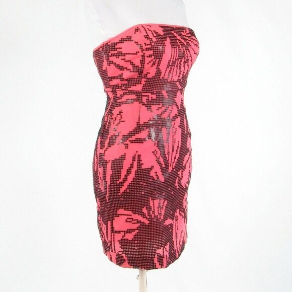 Pink TIBI NEW YORK sheath dress 2 - Picture 3 of 8